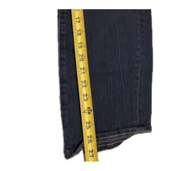 Lot Of 2 J. Crew Broken In Boyfriend Jeans - Size 31 Dark Wash Distressed 36x28 - Picture 9 of 10